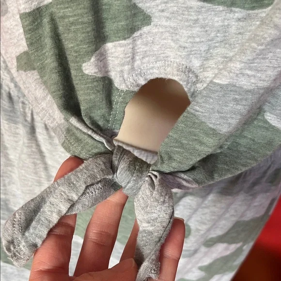 Like new Aerie Camo Tank Dress with Tie Front - Picture 4 of 15